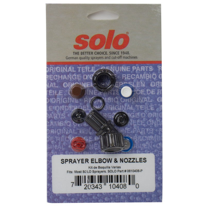 Solo 0610408-P Elbow Nozzle Assembly With Spray Tip For Sprayers
