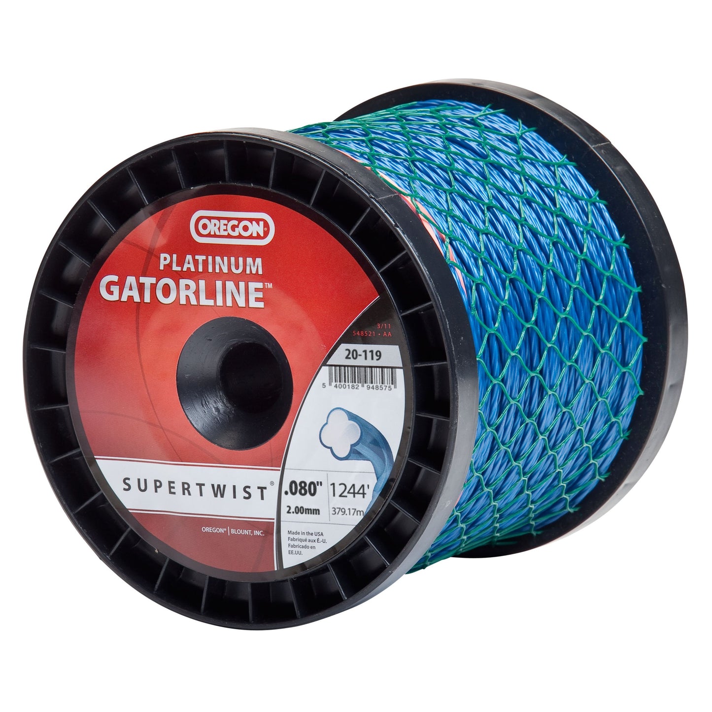 Oregon 20-119 SuperTwist Trimmer Line .080" 1244' 3 lb Spool