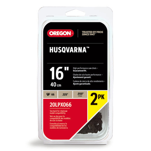 Oregon 66DL .325 .050 16" Chainsaw Chain 2 Pack 20LPX066X2 Replaces Stihl 23RS3 66 Husqvarna H23-66