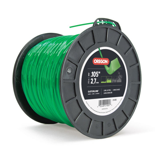 OREGON TRIMMER LINE 21-005 GATORLINE, SQUARE .105 5LB SPOOL 896'