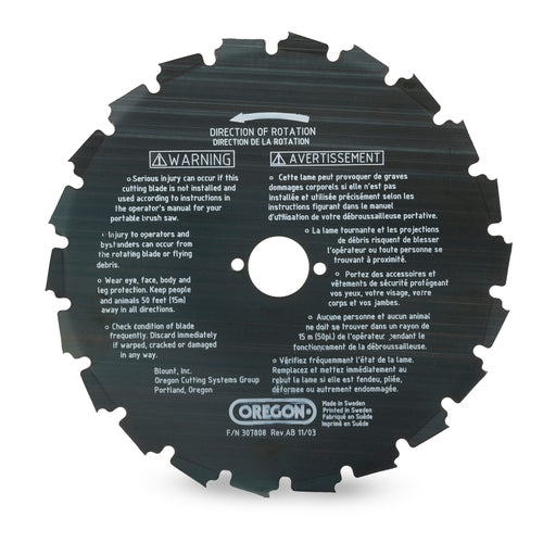 Oregon 41-930 Clearing Saw Blade 8" 22-Tooth EIA