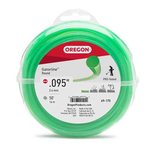 Oregon 69-175 Gatorline Round Trimmer Line .095" 50' Donut