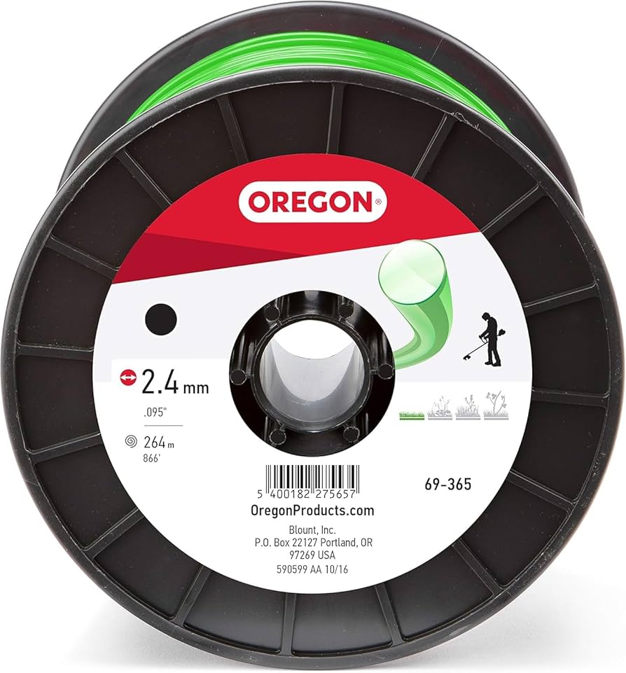 Oregon 69-365 Round Trimmer Line .095" 866' 3 lb Spool