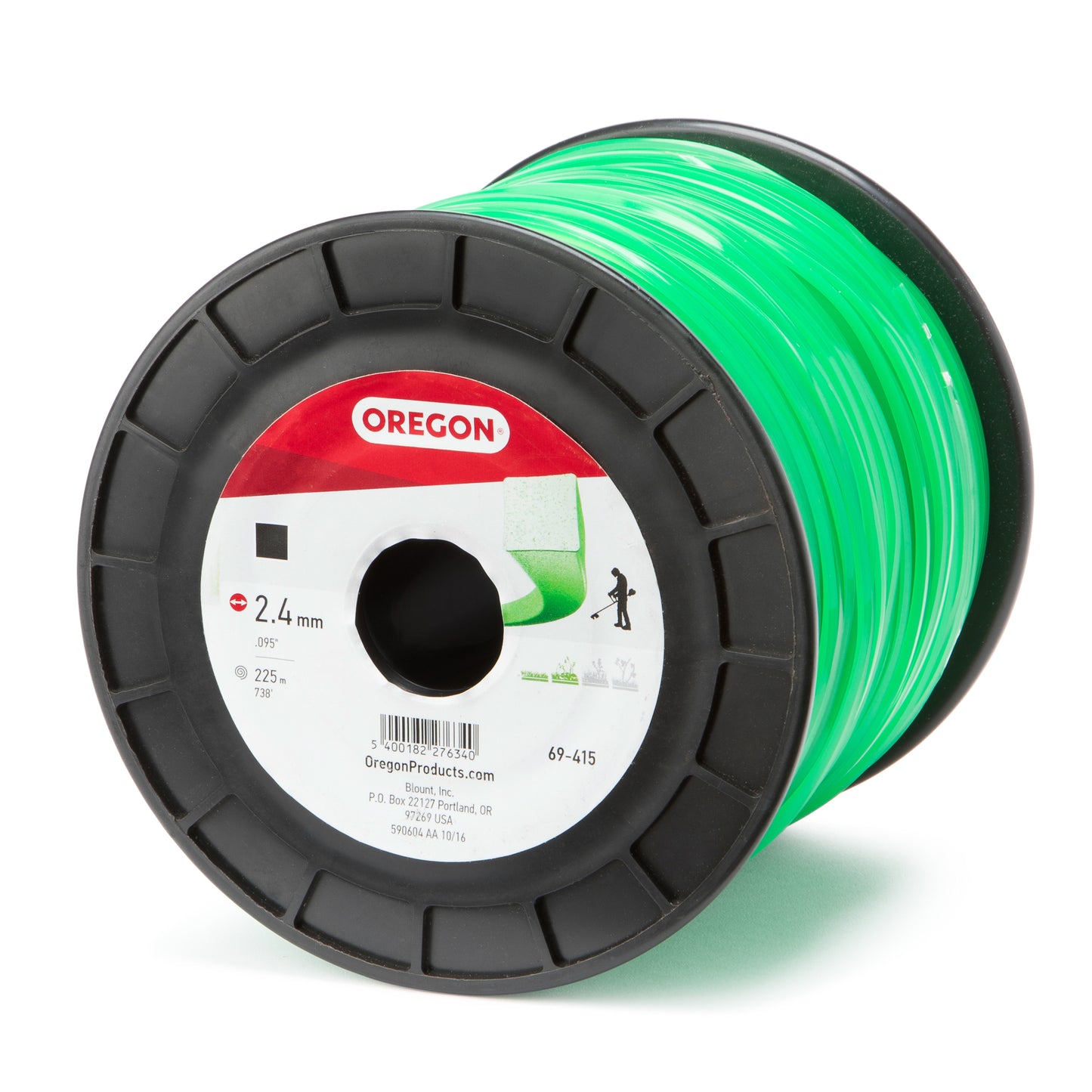 Oregon 69-415 Square Trimmer Line .095" 738' 3 lb Spool