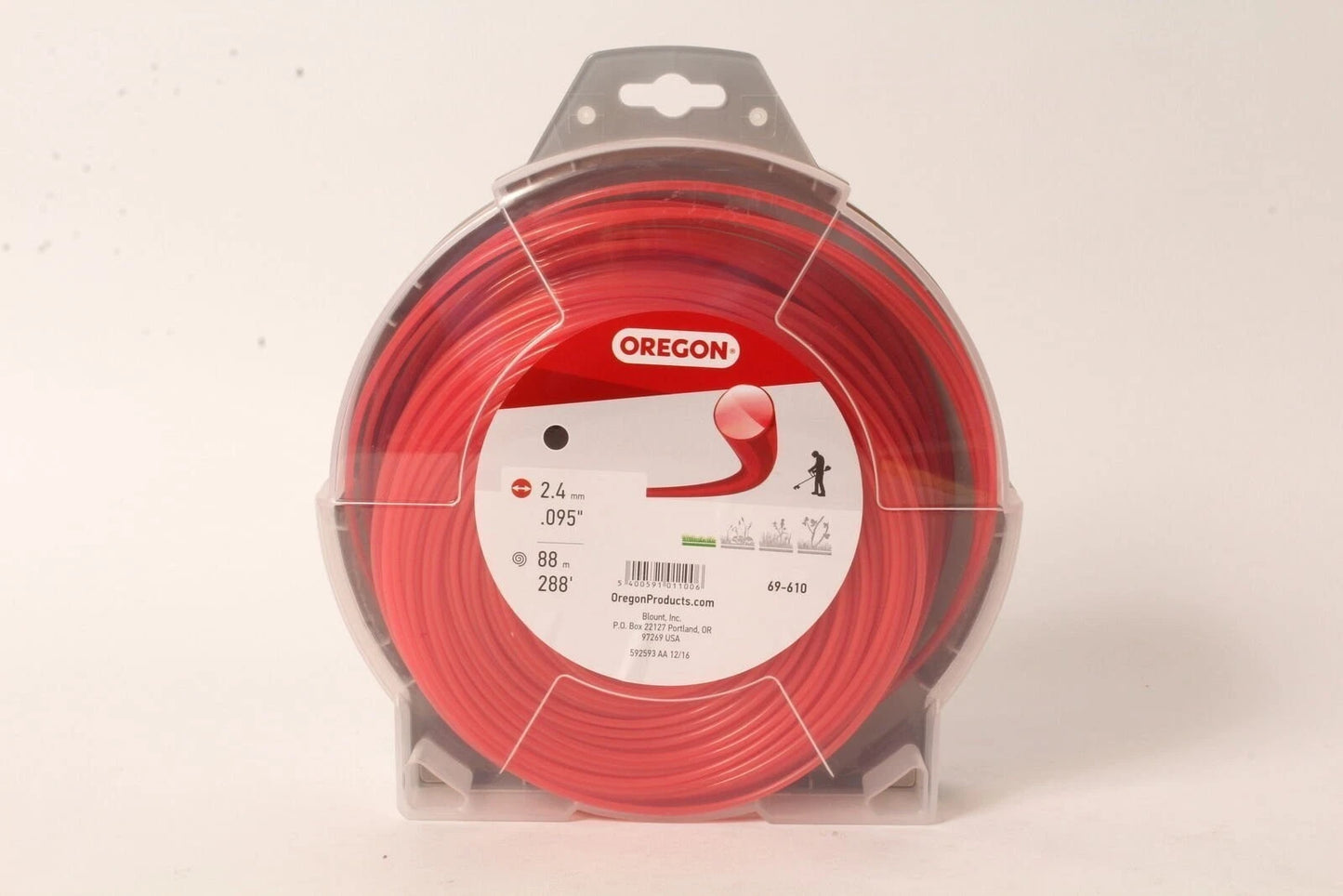 Oregon 69-610 Round Trimmer Line .095" 289' 1 lb Donut