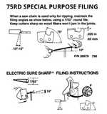 Oregon 75RD Ripping 3/8" .063" Custom Chainsaw Chain Loop