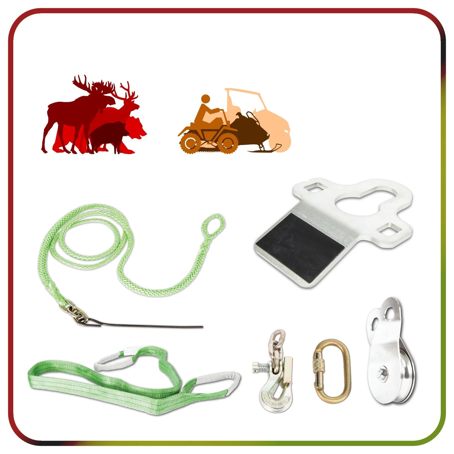 Portable Winch PCA-HOS – Hunting & Off-Road Kit
