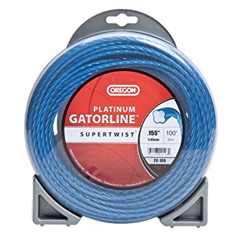 OREGON TRIMMER LINE 20-108 GATORLINE, PLATINUM .155" 5LB DONUT, 100'