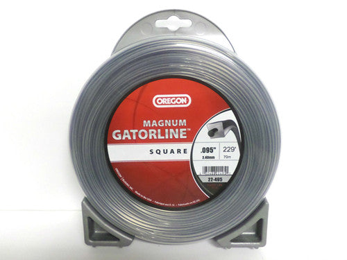 OREGON TRIMMER LINE 22-495 GATORLINE, MAGNUM SQUARE .095" 1LB DONUT 227'
