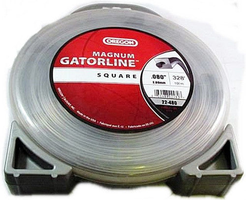 OREGON TRIMMER LINE 22-480 GATORLINE, MAGNUM SQUARE .080" 1LB DONUT 327'