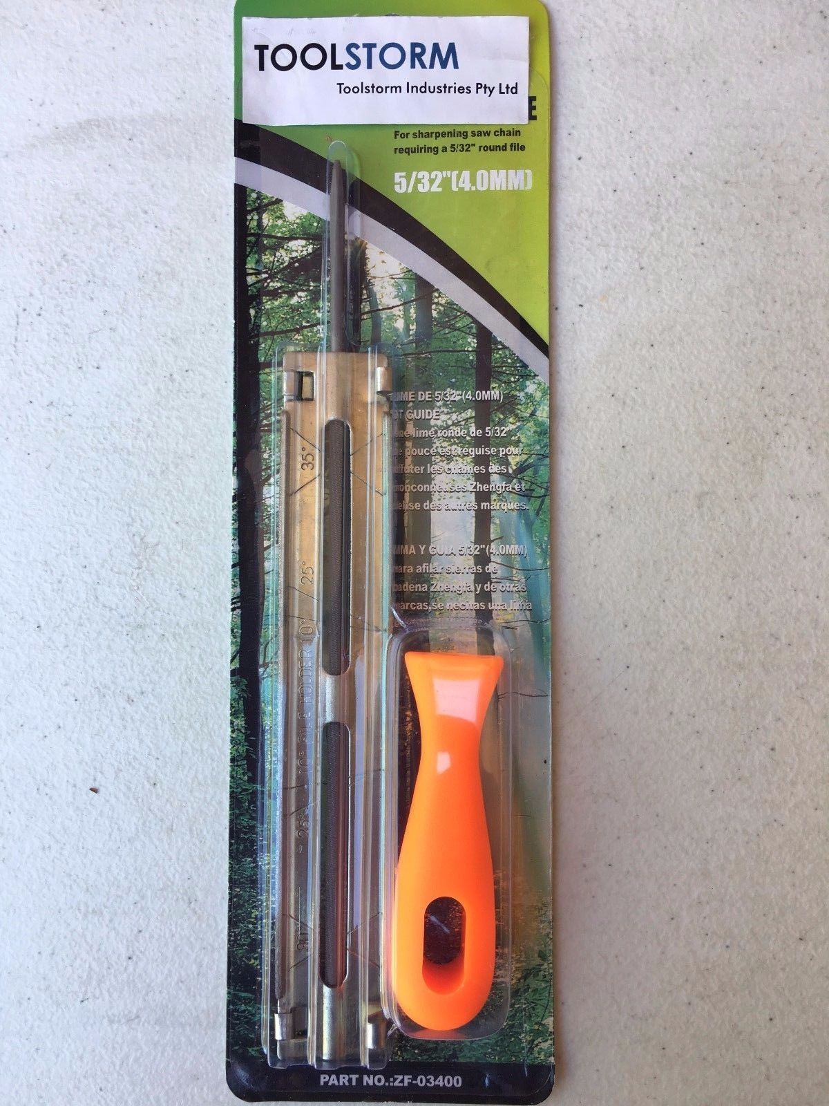 TOOLSTORM CHAINSAW CHAIN SHARPENING FILE GUIDE KITS 5/32" 3PC