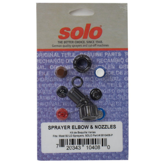 Solo 0610408-P Elbow Nozzle Assembly With Spray Tip For Sprayers