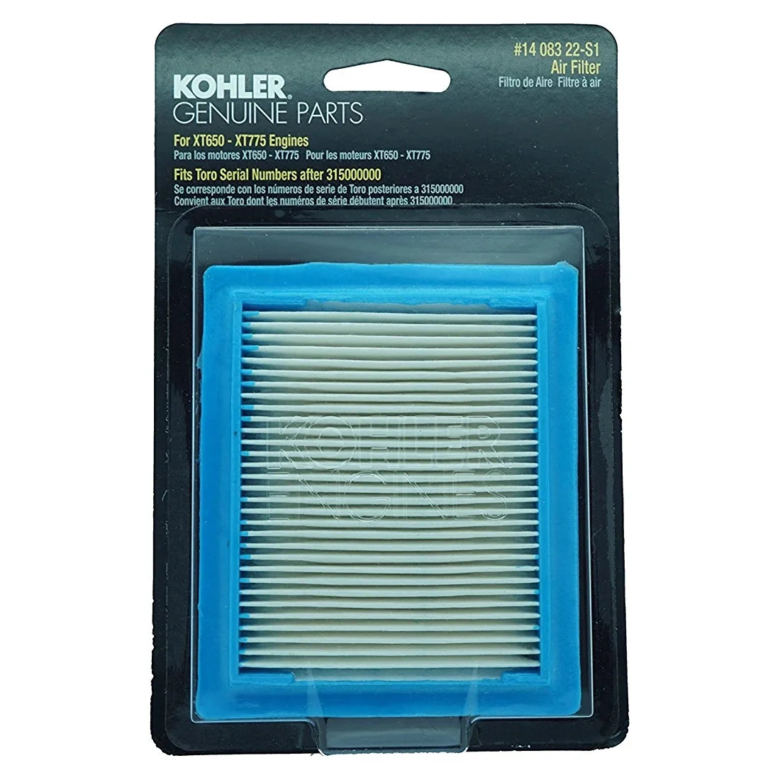 Kohler 14 083 22-S1 Air Filter