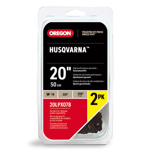 Oregon 78DL .325 .050 20" Chainsaw Chain 2 Pack 20LPX078X2 Replaces Stihl 23RS3 78 Husqvarna H23-78