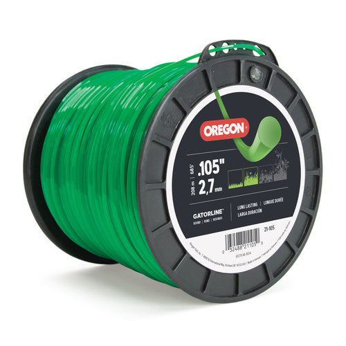 OREGON TRIMMER LINE 21-105 GATORLINE, ROUND .105" 3LB SPOOL 685'