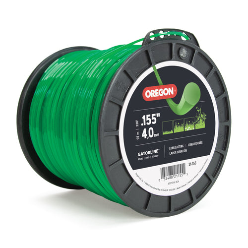 OREGON TRIMMER LINE 21-155 GATORLINE, ROUND .155" 3LB SPOOL 320'