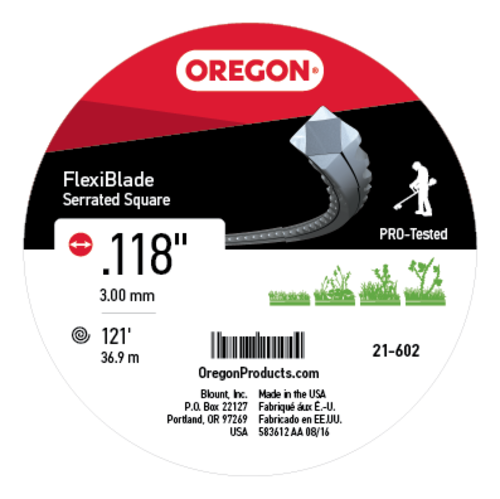 OREGON TRIMMER LINE 21-602 FLEXIBLADE DONUT .118  X121'