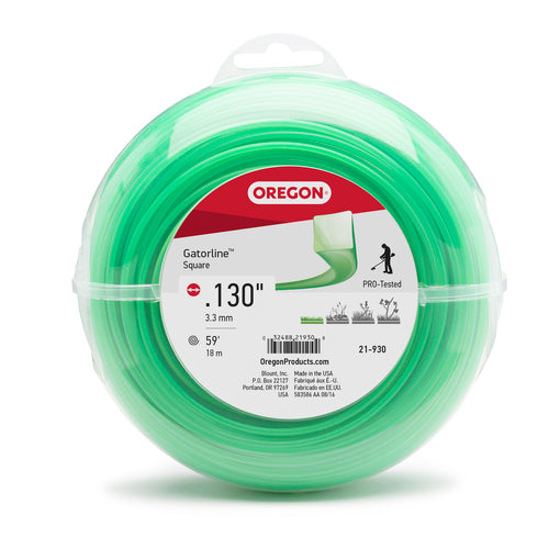 Oregon 21-930 Gatorline Square Trimmer Line .130" 59' 1/2 lb Donut