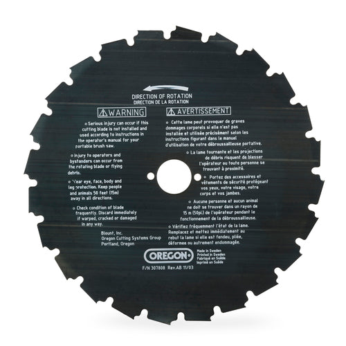 Oregon 41-933 Clearing Saw Blade 9" 24-Tooth EIA 1" Arbor