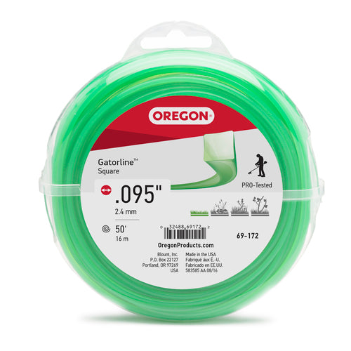 Oregon 69-172 Gatorline Square Trimmer Line .095" 50' Donut