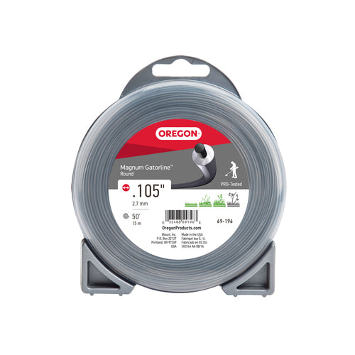Oregon 69-196 Magnum Gatorline Round Trimmer Line .105" 50' Donut