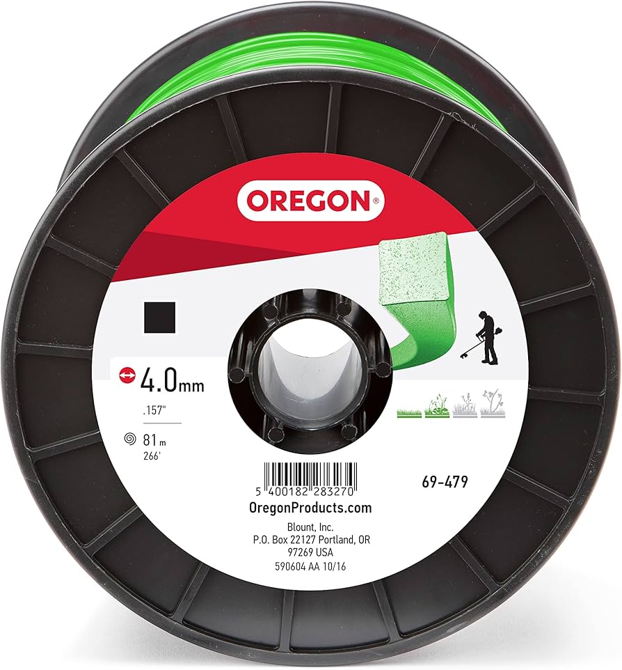 Oregon 69-479 Square Trimmer Line .155" 266' 3 lb Spool