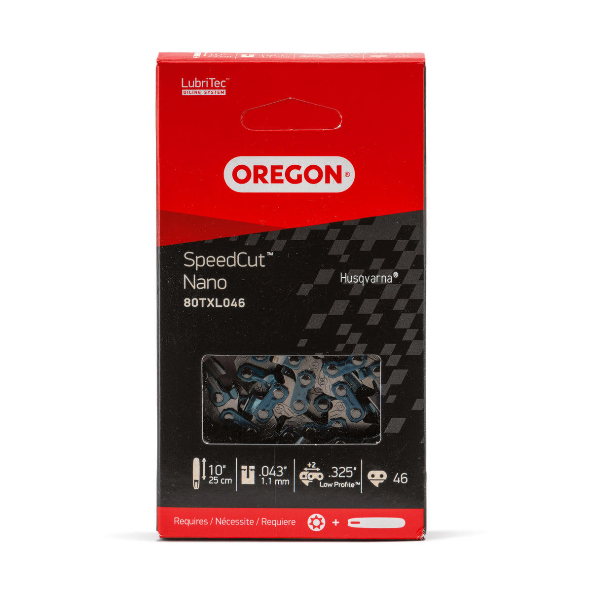Oregon SpeedCut Nano Chain 80TXL046G 0.325" Pitch .043" Gauge Low Profile 46 DL