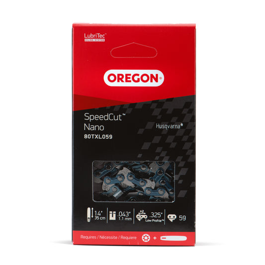 Oregon SpeedCut Nano Chain 80TXL059G 0.325" Pitch .043" Gauge Low Profile 59 DL
