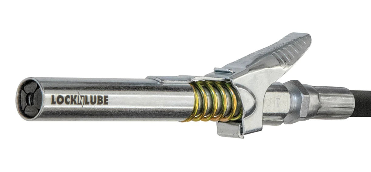 LockNLube GC81042 XL Grease Gun Coupler With Rebuild Kit For Recessed Zerk Fittings