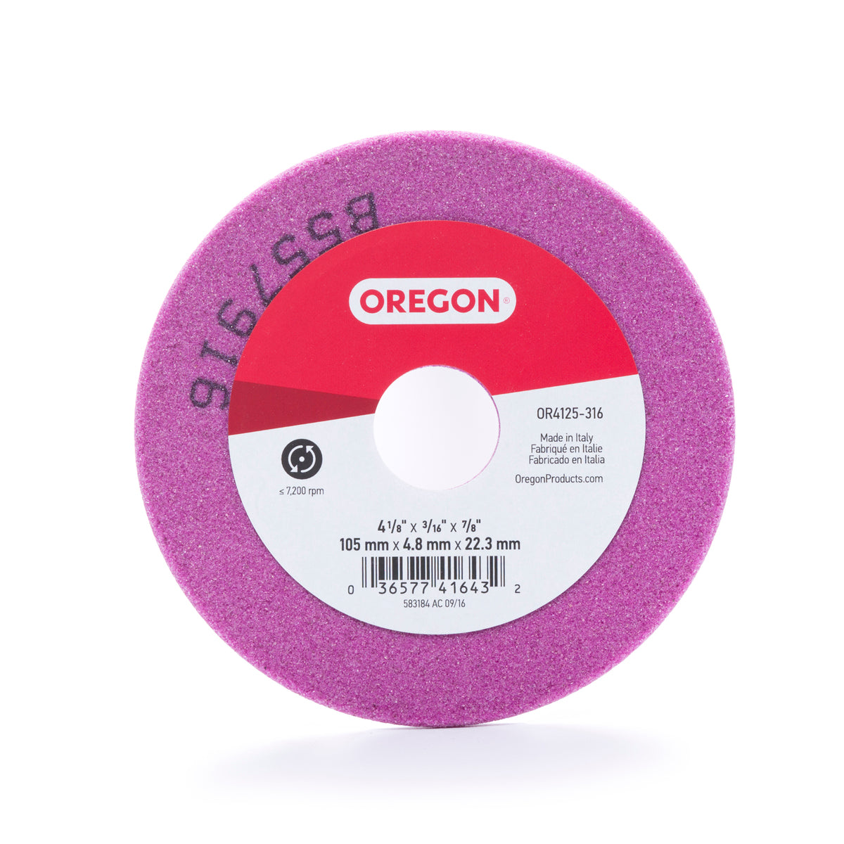OREGON OR4125-316A VITRIFIED GRINDING WHEEL FOR SHARPENING CHAINSAW CHAIN