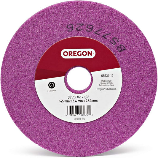 OREGON OR534-14A 5-3/4 IN. X 1/4 IN. BENCH GRINDER GRINDING WHEEL, 7/8 IN. SHAFT
