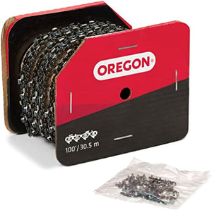 Oregon Bulk Chain 100 Feet Reel PowerCut Skip 3/8" Pitch 0.063" Gauge 75EXJ100U