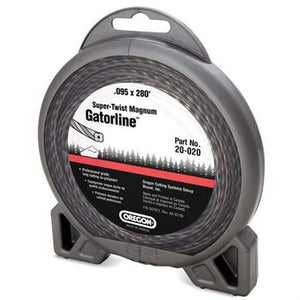 OREGON TRIMMER LINE 20-020 GATORLINE, MAGNUM SUPERTWIST .095" 1LB DONUT 280'