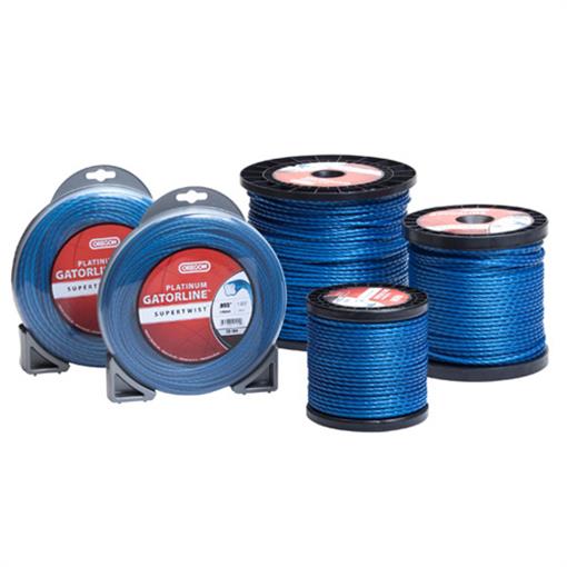 OREGON TRIMMER LINE 20-100 GATORLINE, PLATINUM .095" 1LB DONUT 289'
