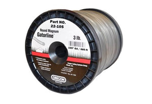 OREGON TRIMMER LINE 22-105 GATORLINE, MAGNUM ROUND .105" 3LB SPOOL 685'