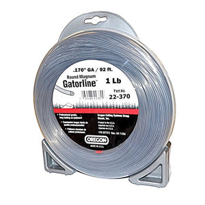 OREGON TRIMMER LINE 22-370 GATORLINE, MAGNUM ROUND .170" 1LB DONUT 92'