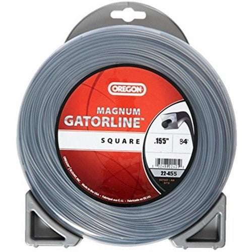 OREGON TRIMMER LINE 22-455 GATORLINE, MAGNUM SQUARE .155" 1LB DONUT 84'