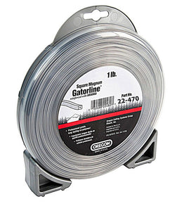 OREGON TRIMMER LINE 22-470 GATORLINE, MAGNUM SQUARE .170" 1LB DONUT 72'