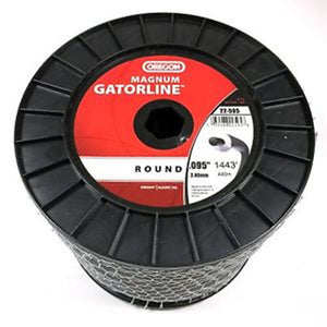 OREGON TRIMMER LINE 22-595 GATORLINE, MAGNUM ROUND .095" 5LB SPOOL 1445'