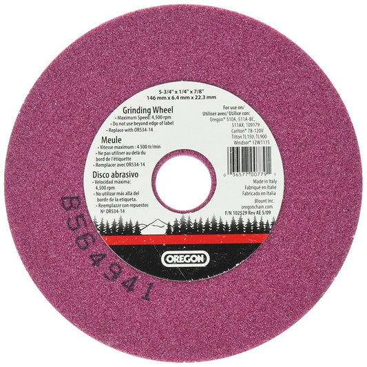 Oregon OR534-14 1/4" Grinding Wheel For 511A Grinder OR534-14A