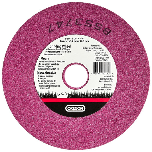 Oregon Aluminum Oxide Grinding Wheel (5-3/4" x 1/8") 60 Grit OR534-18