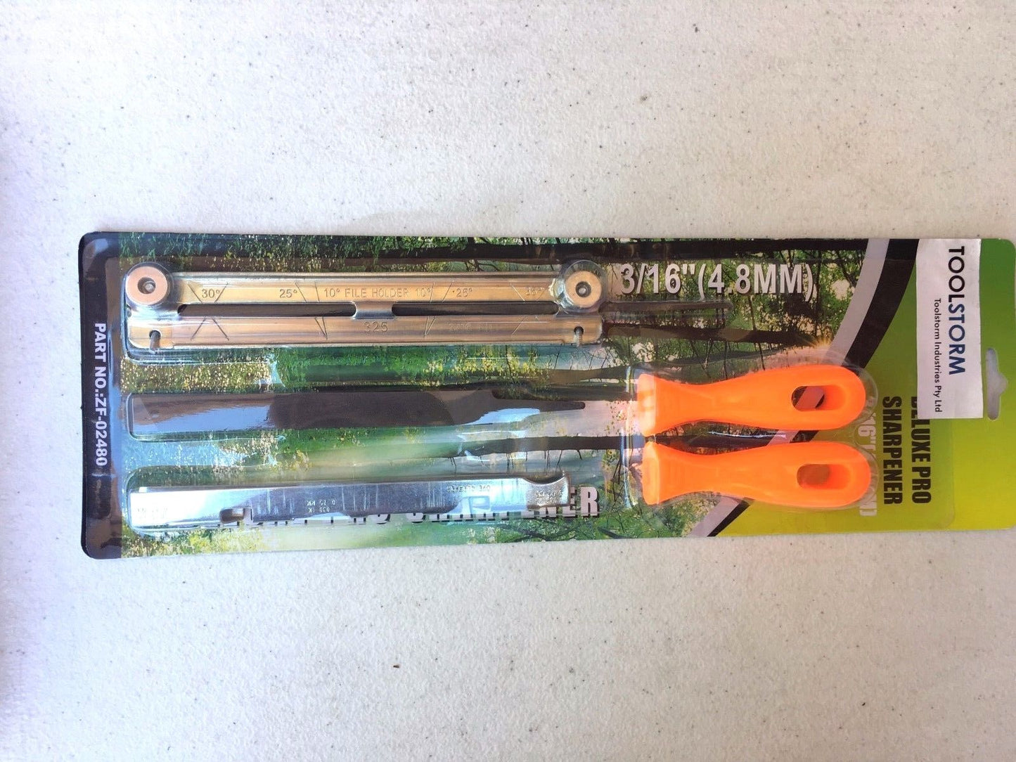 TOOLSTORM CHAINSAW CHAIN SHARPENING FILE GUIDE KITS 3/16" 6PC