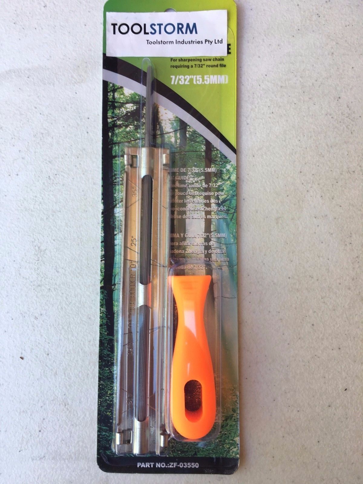 TOOLSTORM CHAINSAW CHAIN SHARPENING FILE GUIDE KITS 7/32" 3PC